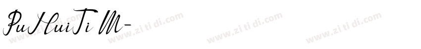 PuHuiTi M字体转换